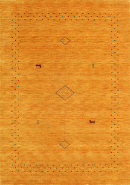 Contemporary Dark Orange Modern Rug, con2518