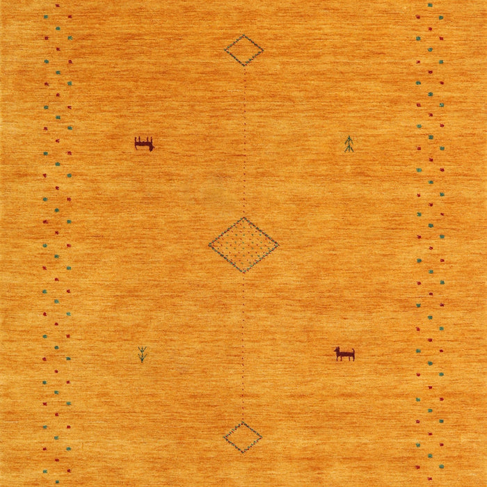 Contemporary Dark Orange Modern Rug, con2518