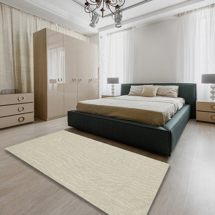Machine Washable Contemporary Sage Green Rug in a Bedroom, wshcon251