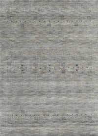 Machine Washable Contemporary Dark Gray Rug, wshcon2520