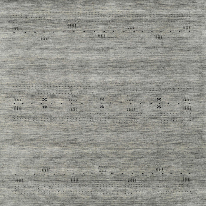 Sideview of Machine Washable Contemporary Dark Gray Rug, wshcon2520