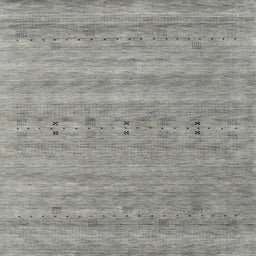 Square Contemporary Dark Gray Modern Rug, con2520