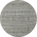 Square Machine Washable Contemporary Dark Gray Rug, wshcon2520