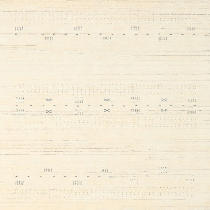 Sideview of Machine Washable Contemporary Peach Beige Rug, wshcon2521