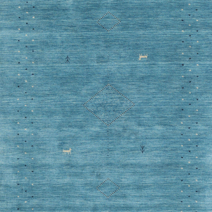 Machine Washable Contemporary Blue Ivy Blue Rug, wshcon2522