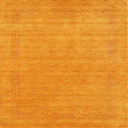 Sideview of Machine Washable Contemporary Dark Orange Rug, wshcon2523