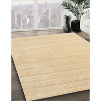 Contemporary Brown Gold Modern Rug, con2524