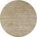 Square Machine Washable Contemporary Light French Beige Brown Rug, wshcon2525