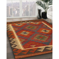 Contemporary Light Brown Oriental Rug, con2528