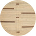 Sideview of Contemporary Sand Brown Modern Rug, con2530