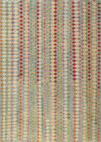 Machine Washable Contemporary DarkKhaki Green Rug, wshcon2534