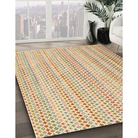 Contemporary Brown Gold Modern Rug, con2540