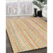 Machine Washable Contemporary Brown Gold Rug in a Family Room, wshcon2540