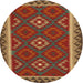 Sideview of Contemporary Light Brown Oriental Rug, con2543