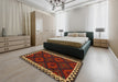 Machine Washable Contemporary Sienna Brown Rug in a Bedroom, wshcon2544