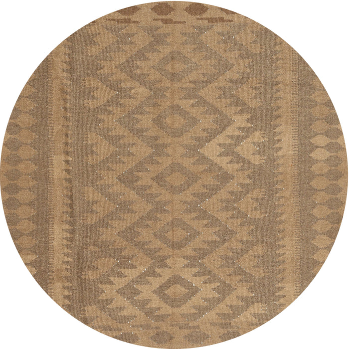 Sideview of Contemporary Light Brown Southwestern Rug, con2547