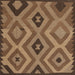 Sideview of Machine Washable Contemporary Saddle Brown Rug, wshcon2548