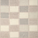 Square Contemporary Tan Brown Checkered Rug, con2549