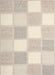 Contemporary Tan Brown Checkered Rug, con2549