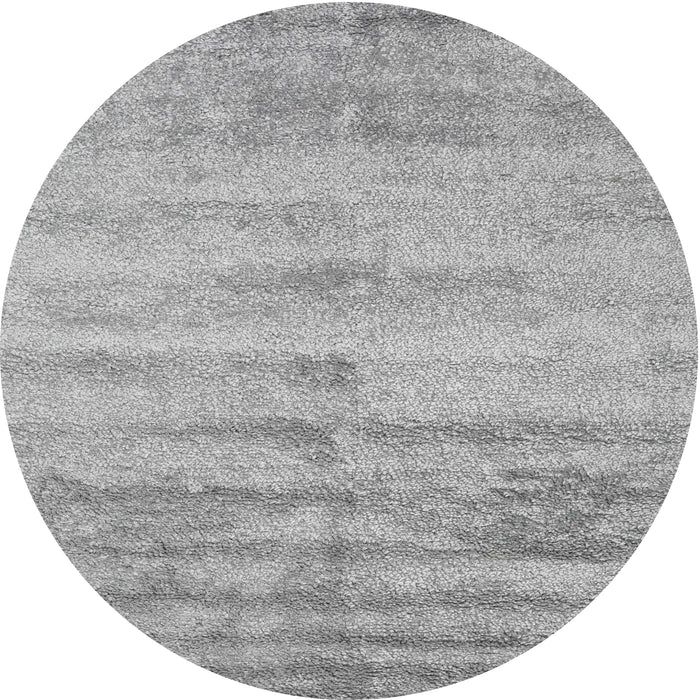 Square Machine Washable Contemporary Grey Gray Rug, wshcon2552