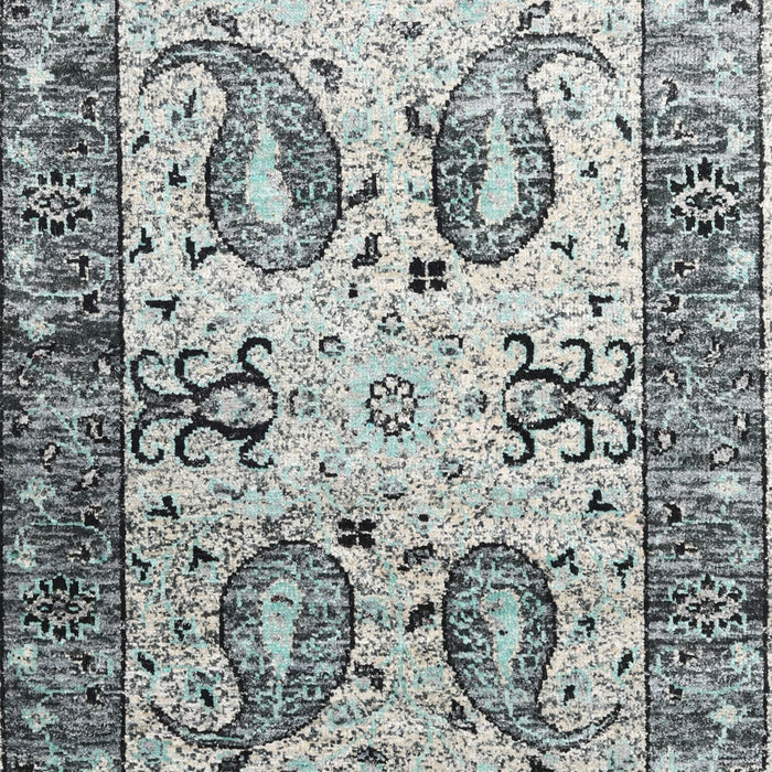Machine Washable Contemporary Gray Rug, wshcon2557