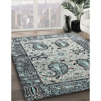 Contemporary Gray Modern Rug, con2557