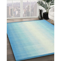 Contemporary Mint Green Modern Rug, con2558