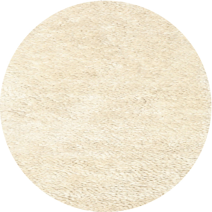 Sideview of Contemporary Golden Blonde Gold Solid Rug, con2561