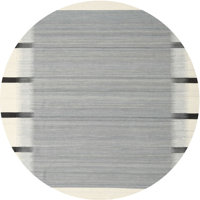 Sideview of Contemporary Gray Modern Rug, con2564