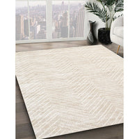 Contemporary Champagne Beige Solid Rug, con2565