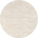 Square Machine Washable Contemporary Champagne Beige Rug, wshcon2565