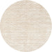 Square Machine Washable Contemporary Champagne Beige Rug, wshcon2566