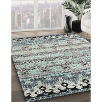 Contemporary Ash Gray Modern Rug, con2567