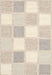 Contemporary Tan Brown Checkered Rug, con2569