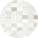 Square Machine Washable Contemporary Pearl White Beige Rug, wshcon256