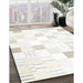 Machine Washable Contemporary Pearl White Beige Rug in a Family Room, wshcon256