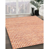 Contemporary Light Orange Gold Modern Rug, con2570