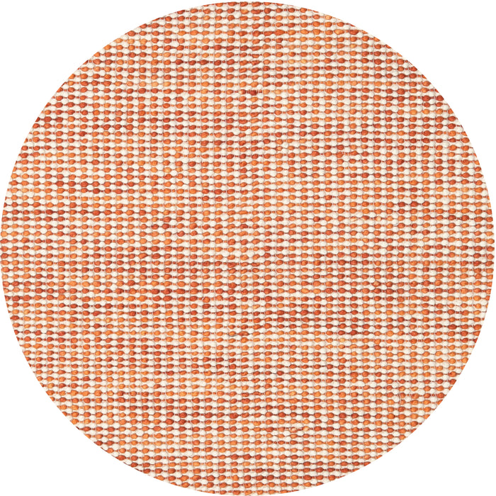 Square Machine Washable Contemporary Light Orange Rug, wshcon2570