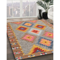 Contemporary Chestnut Red Southwestern Rug, con2573