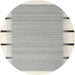 Square Machine Washable Contemporary Gunmetal Gray Rug, wshcon2574