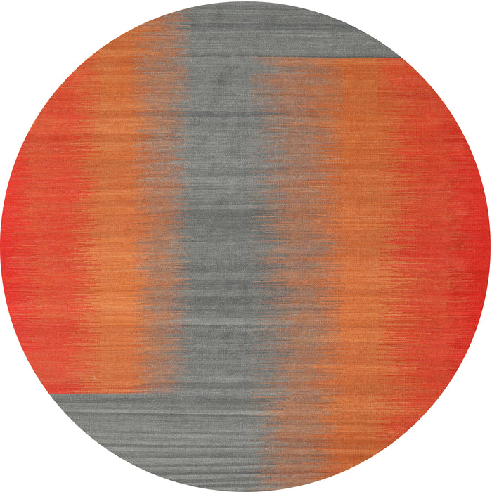 Square Machine Washable Contemporary Dark Almond Brown Rug, wshcon2576