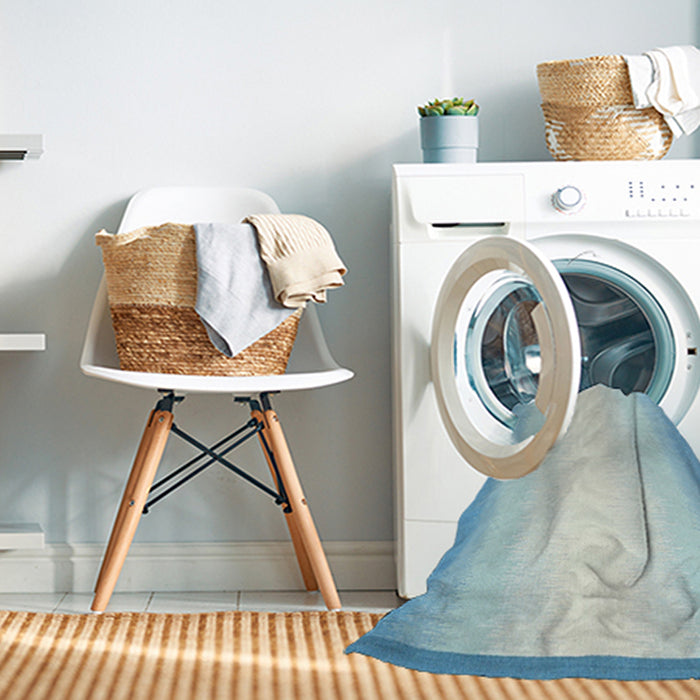 Machine Washable Contemporary Magic Mint Green Rug in a Washing Machine, wshcon2579