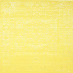 Square Contemporary Yellow Modern Rug, con257