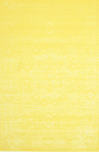 Machine Washable Contemporary Yellow Rug, wshcon257