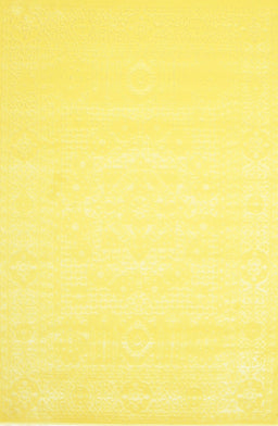 Machine Washable Contemporary Yellow Rug, wshcon257