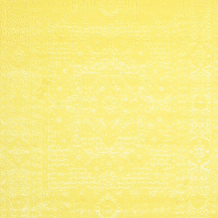 Machine Washable Contemporary Yellow Rug, wshcon257