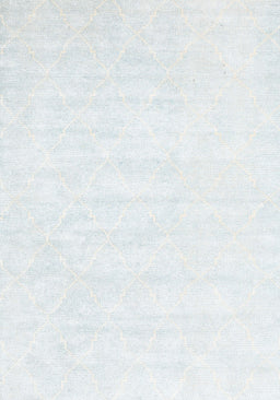 Contemporary Water Blue Modern Rug, con2580