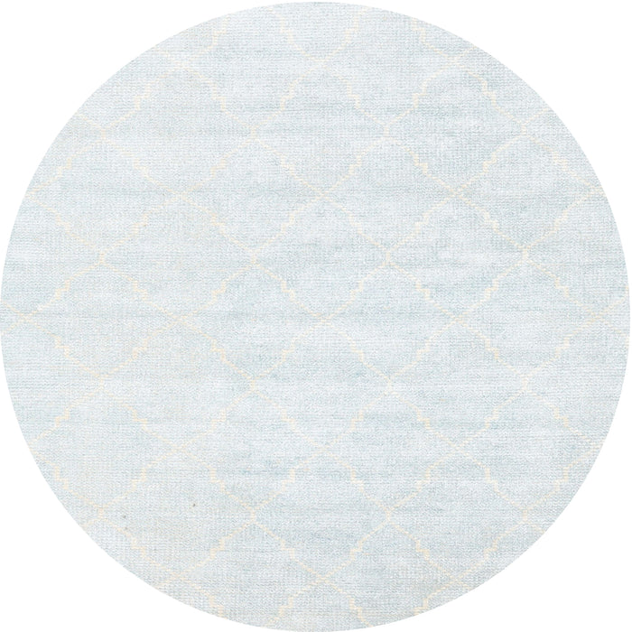 Sideview of Contemporary Water Blue Modern Rug, con2580