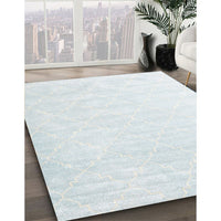 Contemporary Lavender Blue Modern Rug, con2581