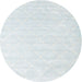 Sideview of Contemporary Lavender Blue Modern Rug, con2581